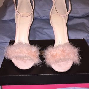 Size 6 furry heels